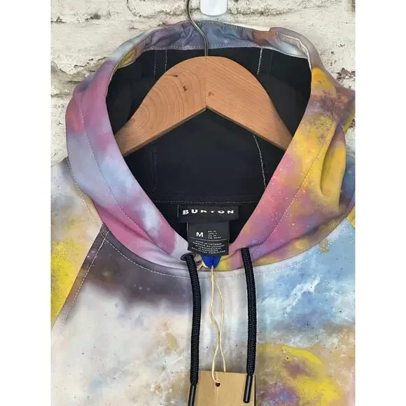 Burton Crown Weatherproof HD Hoodie multicolor (stout white voyager) size M NWT - Picture 15 of 15